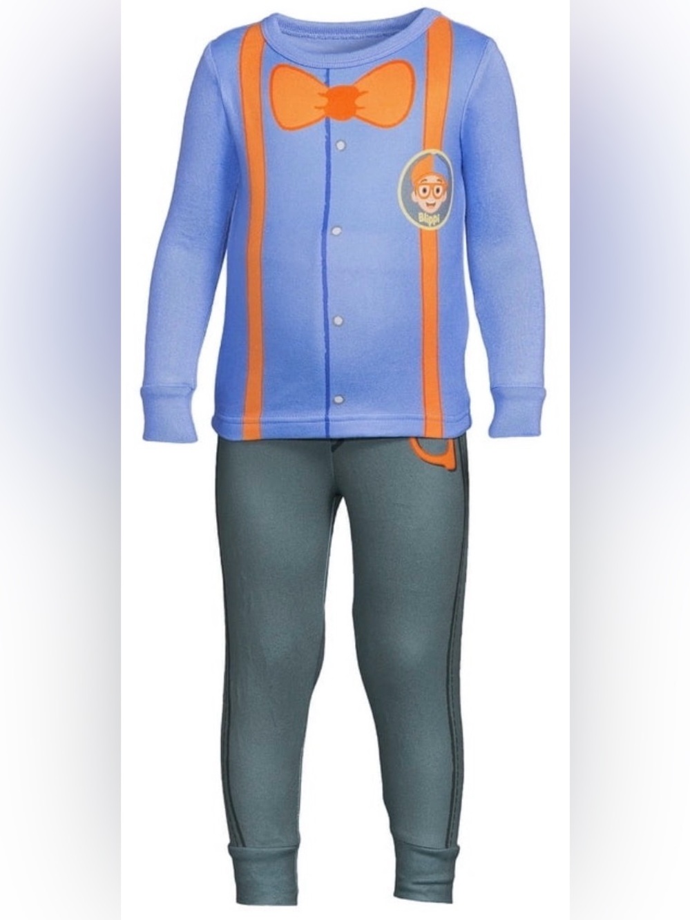 Blippi Character Costume Pajama 2-Piece Snug Fit Set-Size 4T